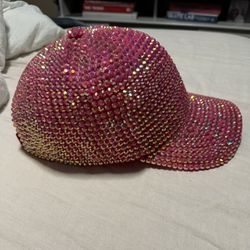 Pink Full Sparkle Hat