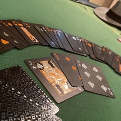 Black Gloss Waterproof Playing Cards