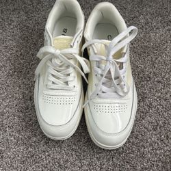 Reebok White Platform Shoes (Cardi B Edition)