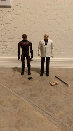 Marvel legends Netflix Daredevil and Kingpin action figures both for $35