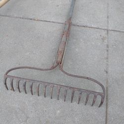 Vintage Garden Rake  Antique