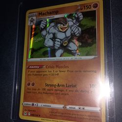 Pokemon card Machamp holographic