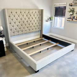 King Tufted Bed Frame