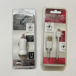 NEW MINI USB CAR CHARGER/6ft Charge Cable. SAMSUNG,MOST USB DEVICES.
