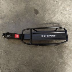 Schwinn Deluxe Alloy Rear Bicycle Rack Black 20 lbs Capacity Pannier Mounts