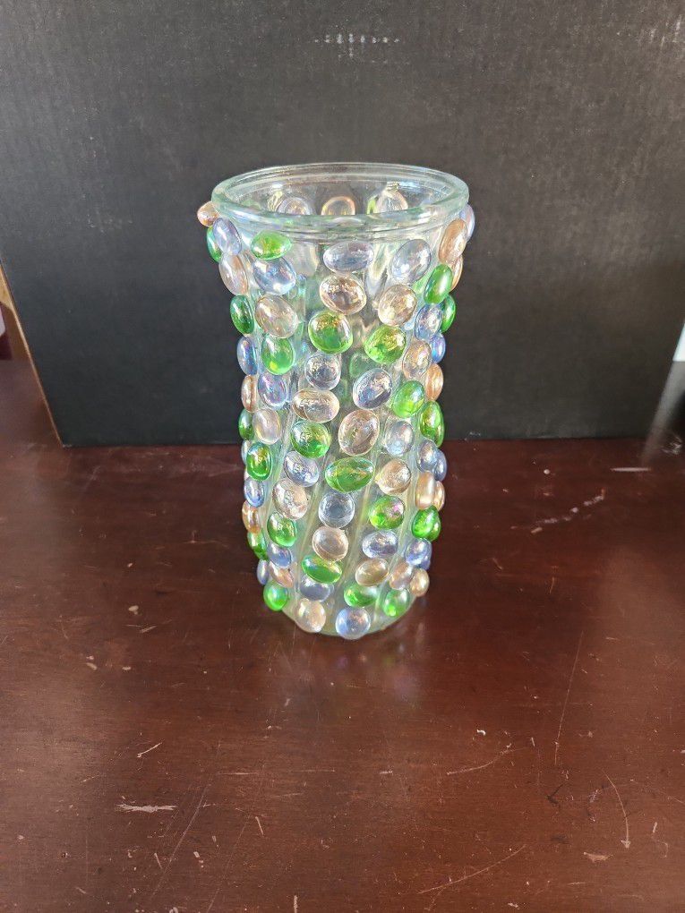 Glass Flower Vase  9x4 Inches