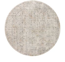 Loloi Amber Lewis Alie Collection ALE-02 Sand/Sky 7'-10" × 7'-10", ",. 13" Pile Height, Round Area Rug