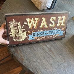 Wash Sign To Hang 