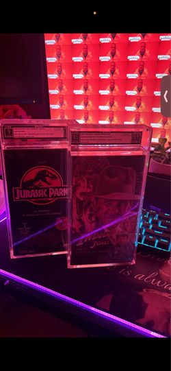 FOR SALE: Graded VHS Collection 1994 JURASSIC PARK & INDIANA JONES VHS MOVIES SEALED