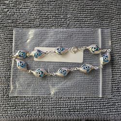 925 Sterling Silver Evil Eye Bracelet 