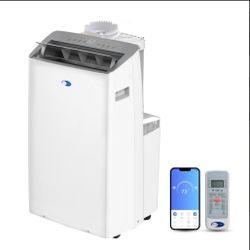 Whynter Inverter Portable Air Conditioner 14,000 BTU with Dual Hose, Dehumidifier, Cooling Fan & Smart Wi-Fi for 600 Sq Ft Rooms, NEX ARC-1230WN (12,0