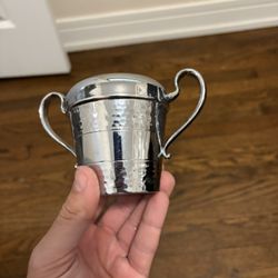 Vintage Lincoln Silver Plate Sugar Bowl with Lid ✨