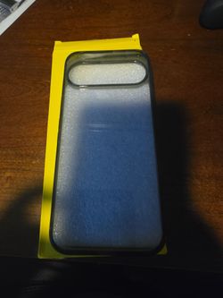Clear black phone case s24