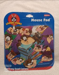 Vintage Looney tunes taz at office copier mouse pad