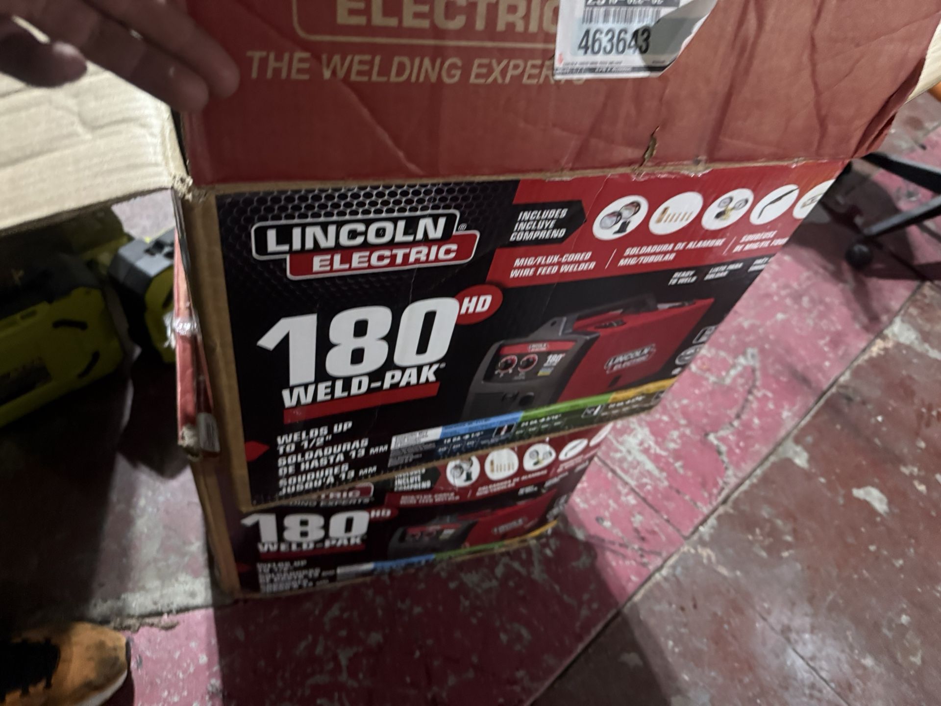 Weld-Pak 180 Amp MIG Flux-Core Wire Feed Welder, 230V, Aluminum Welder with Spool Gun sold separately