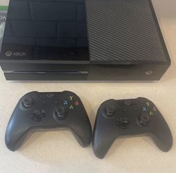 Xbox one with two controllers