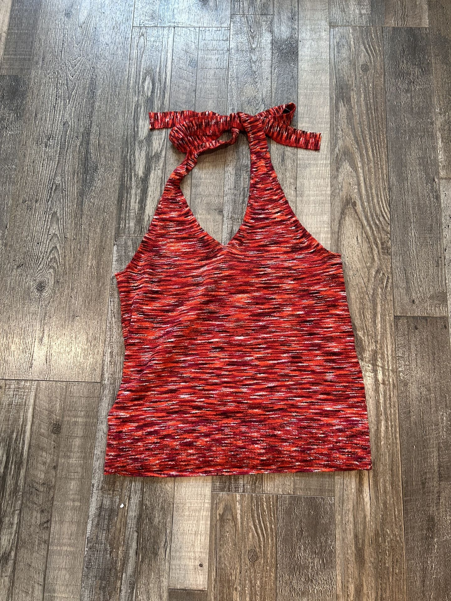 LOFT Red Halter Top - Size Small
