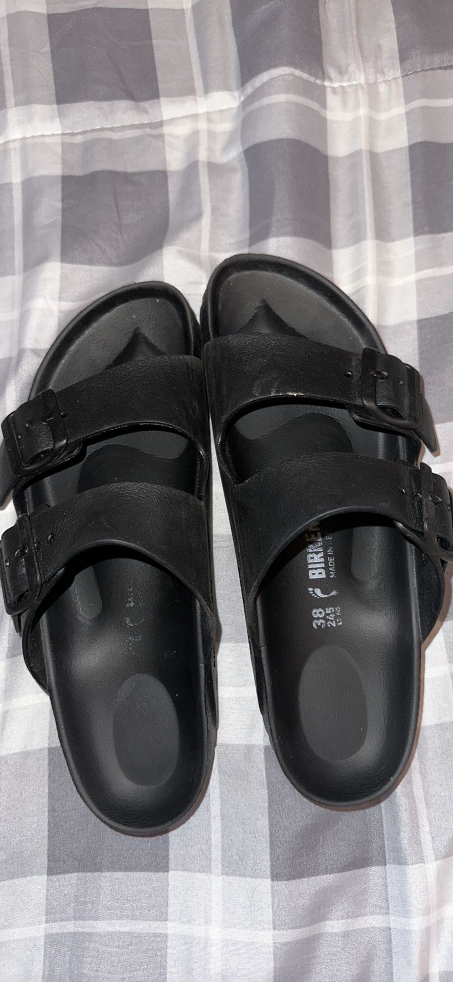 Black Rubber Birkenstocks 