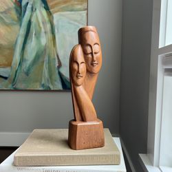 Mid Century Wood Sculpture ( firm on price ) 
