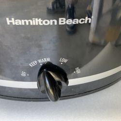 Hamilton Beach Slow Cooker, Extra-Large Capacity, Serves 10+, 8 Quarts, Black, 33185  Hardly ever used.  Asking price is $35.00  Pick up in Powder Spr