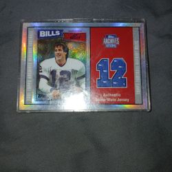 HALL OF FAME JIM KELLY AUTHENTIC CARD