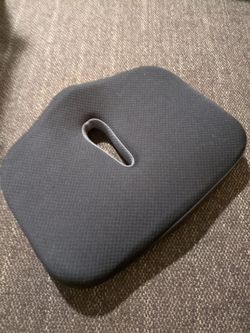 TypeS memory foam seat cushion with tailbone cutout