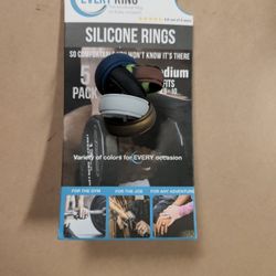 5 Pack,silicone Rings