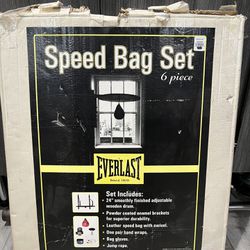 EverLast 6 Piece Speed Bag Set- Refurbished 