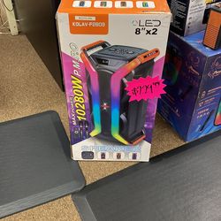 House Speaker  28 Inch Speakers $229.99 Two Cordless Karaoke Mike’s