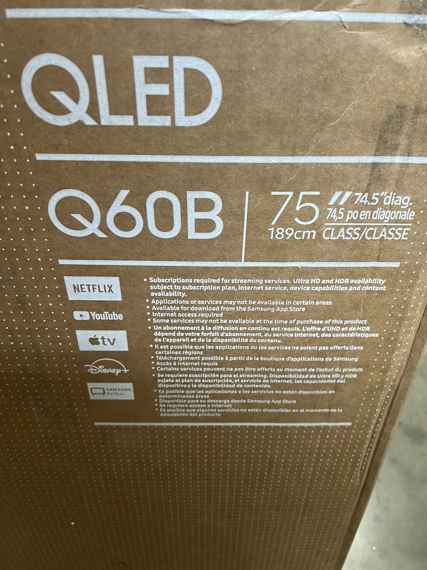 SAMSUNG 75 Inch Class QLED Q60B Series 4K UHD Dual LED Quantum HDR Smart TV with Alexa Built in (QN75Q60BAFXZA 2022 Model)
