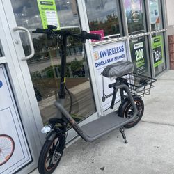 Jasion Seated E-scooter Electric Scooter Can Go Up To 25MPH Speed! Shop Without Using Credit! $0 To $100 Down To Take It Today! 