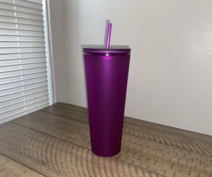 Soft Touch Purple Starbucks Tumbler