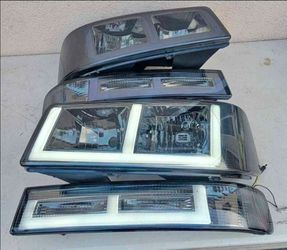 03-14 Chevrolet Express Gmc Savana 03-23 Express Savana 2500 And 3500 LED DRL Headlights Luces Micas