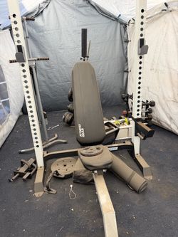 Fitness Gear Power Rack with Adjustable Bench