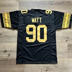 Signed T.J. Watt Steelers Jersey With Authentication 