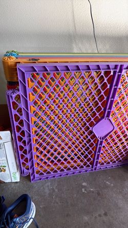 Purple Plastic Modular Storage Crate Panel