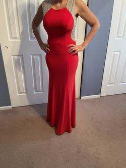 Xscape Red Gown - Size 4