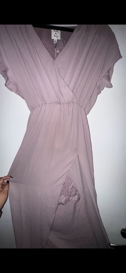 Purple High-Low Romper