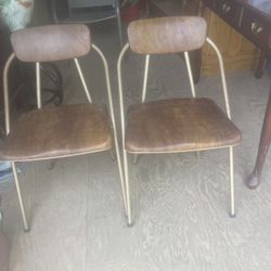 A Pair Of 1950s Fold Up Chairs 