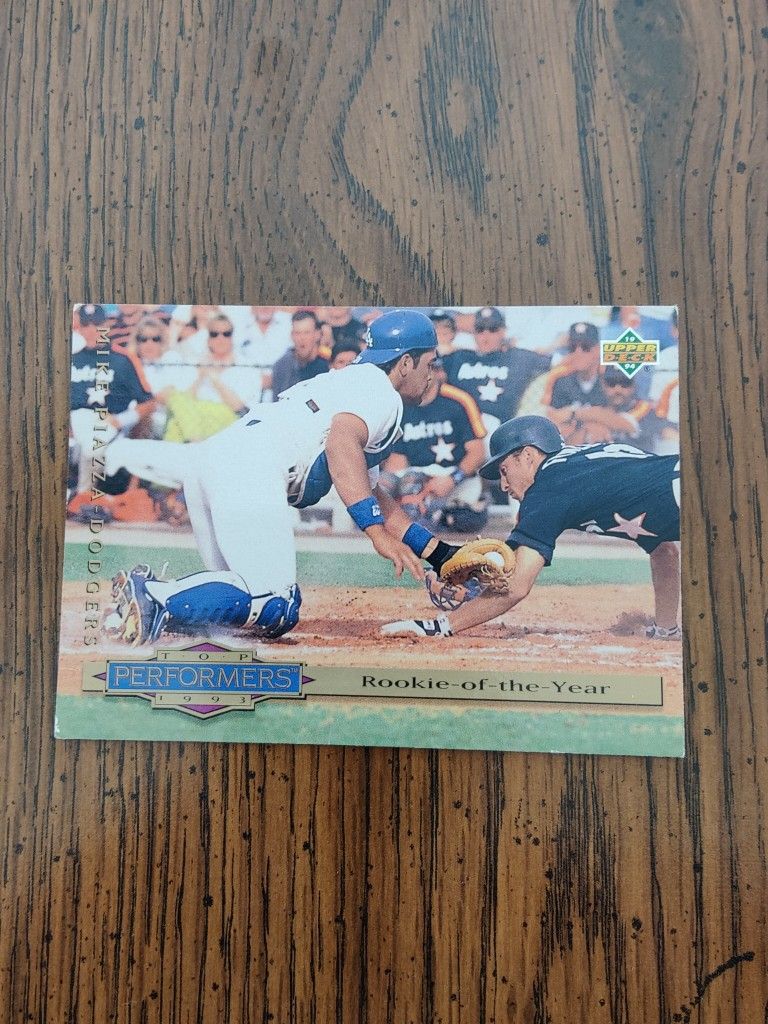 Mike Piazza Rookie Of The Year Card