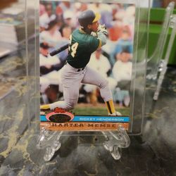 1993 Topps Stadium Club Rickey Henderson Hall Of Famer