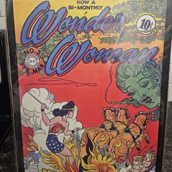 VINTAGE WONDER WOMAN COMIC BOOK COVER PRINT