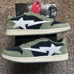 Indigo Studios Travis Scott Bapesta Black Olive 