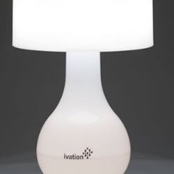 Ivation 6-LED Battery Operated Motion Sensor Table Lamp - Multi Zone - White