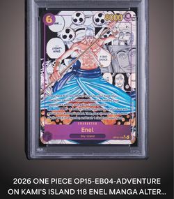 PSA 10 One Piece TCG Enel OP15-118 Manga Alt Art