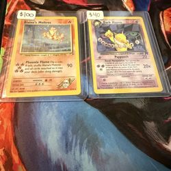 Vintage Pokemon Cards Gym Heroes, Team Rocket