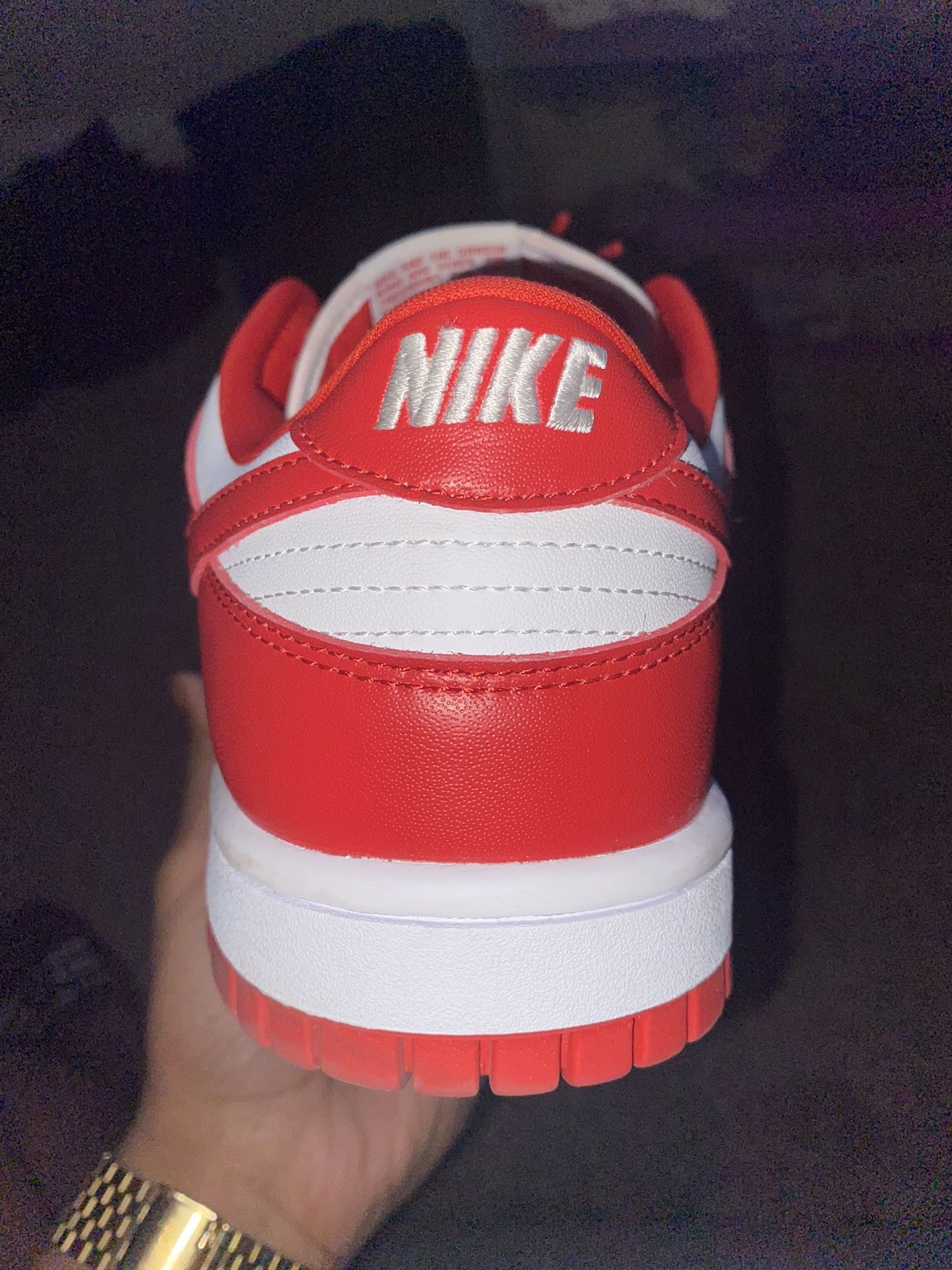 University Red Dunks