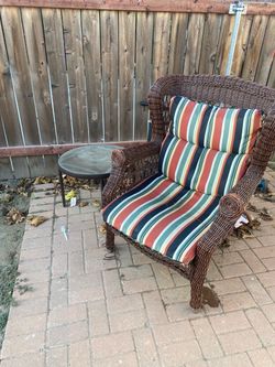 Patio chair and table