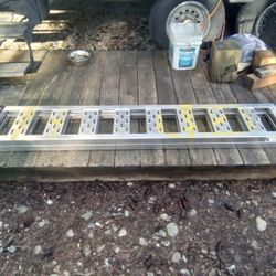 New Sturdy Aluminum Set Of, 6' Foot, 1250 Lb Capacity Loading Ramps, New Condition. $100.00.