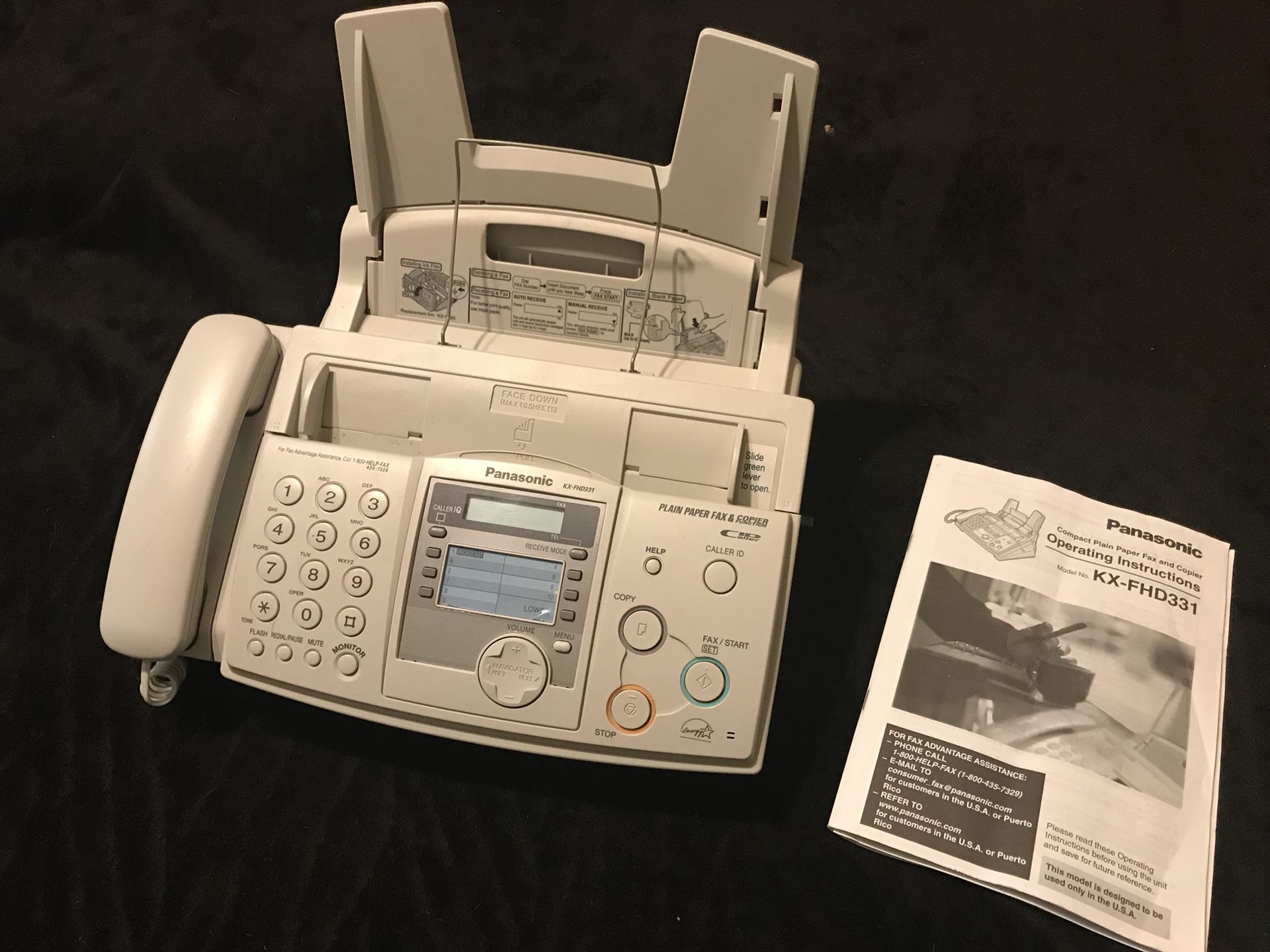 Panasonic KX-FHD331 Plain Paper Fax Machine